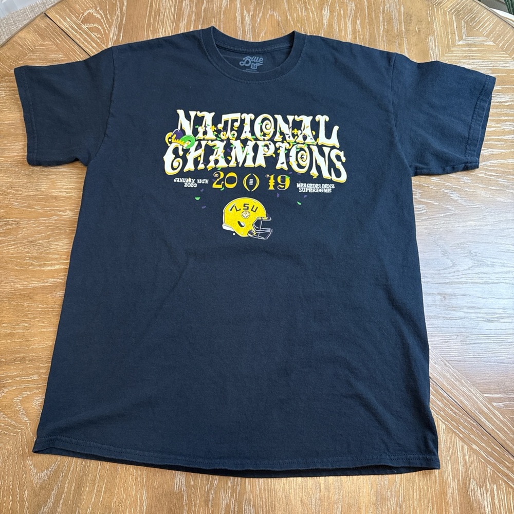 LSU Tigers 2019 National Champions black t-shirt
